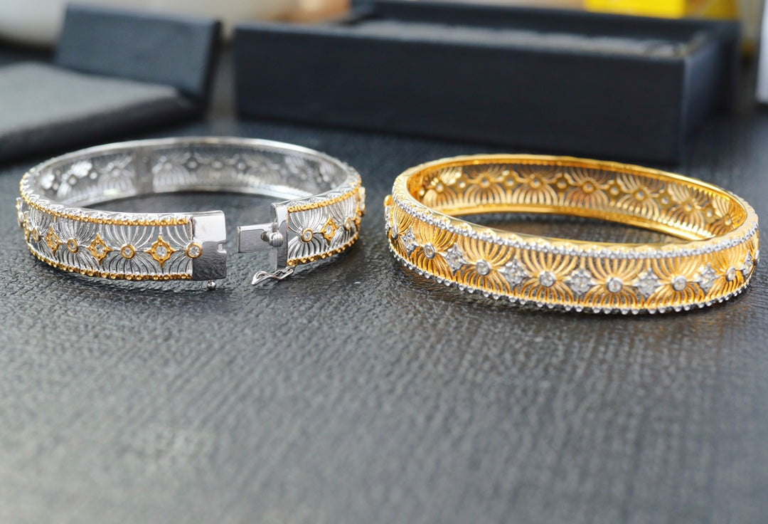 Floral Filigree Bangle 6468