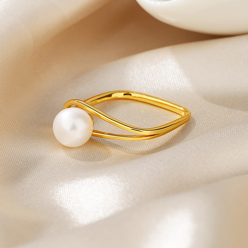 Freshwater Pearl Wire Ring RN1014