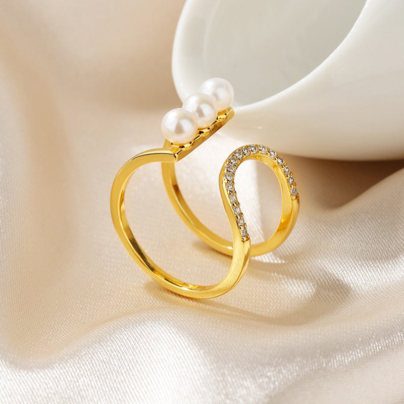 Freshwater Pearl Wire Ring RN1011