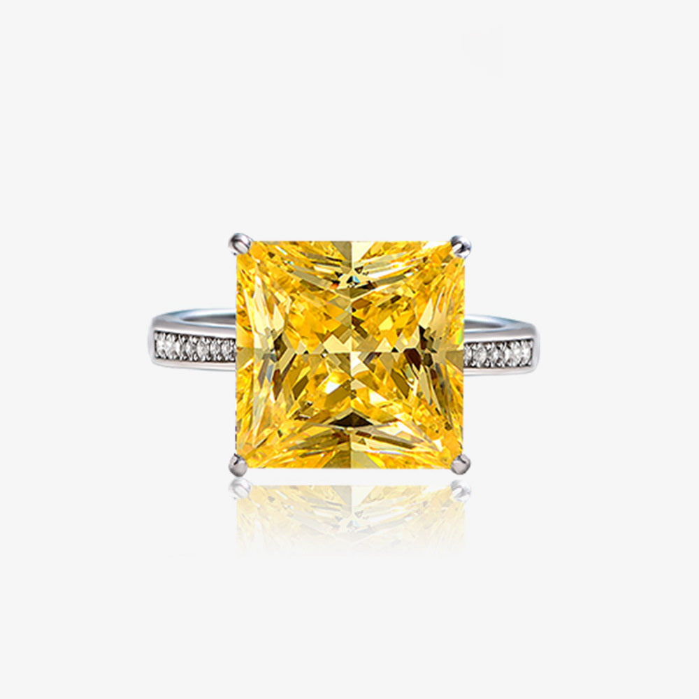 Bague de mariage en béryl jaune R0351