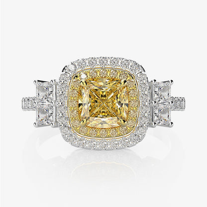 Yellow Sapphire Bridal Ring R0442