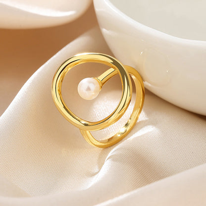 Freshwater Pearl Wire Ring RN1025