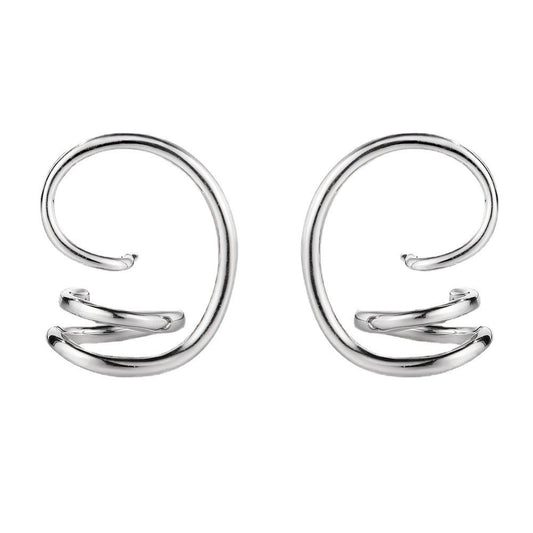 Abstract Wire Pattern Ear Studs E1029