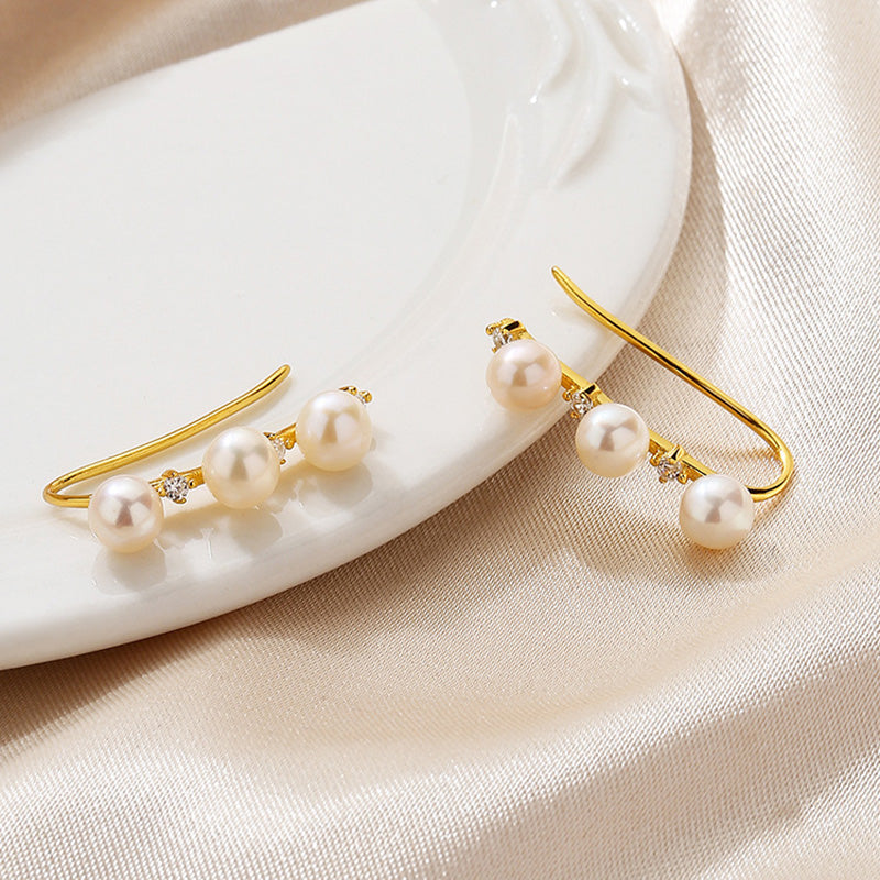 Freshwater Pearl Floral Earrings PE1017