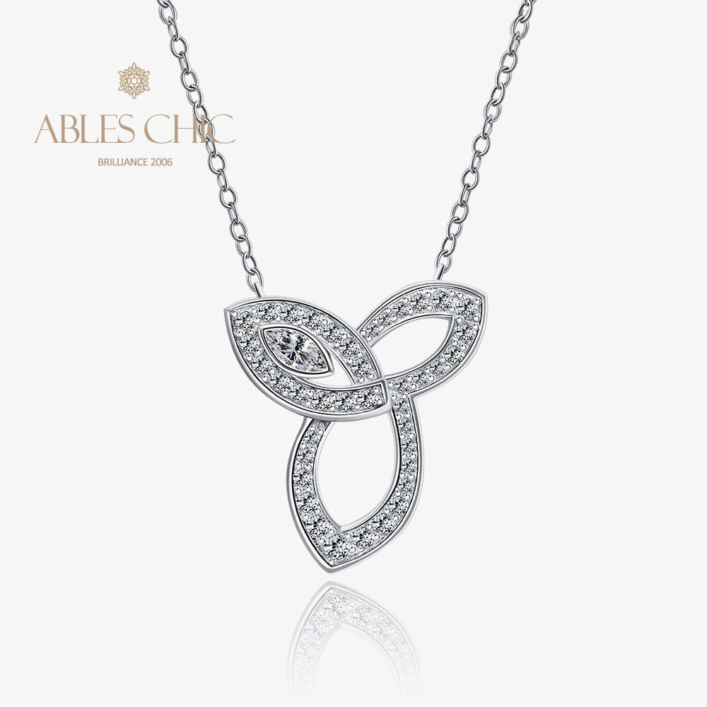Infinity Charm Marquise Necklace P0746