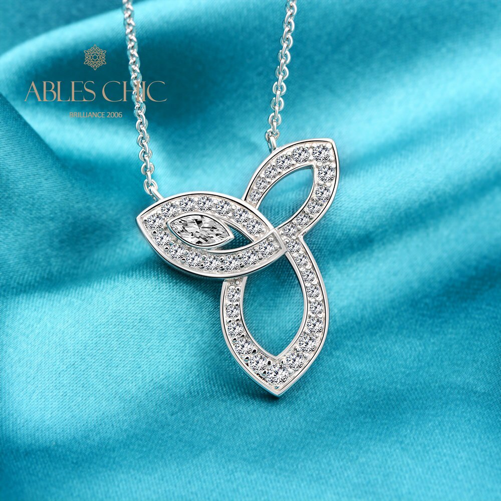 Infinity Charm Marquise Necklace P0746