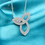 Infinity Charm Marquise Necklace P0746