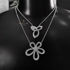 Infinity Charm Marquise Necklace P0746