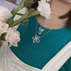 Infinity Charm Marquise Necklace P0746