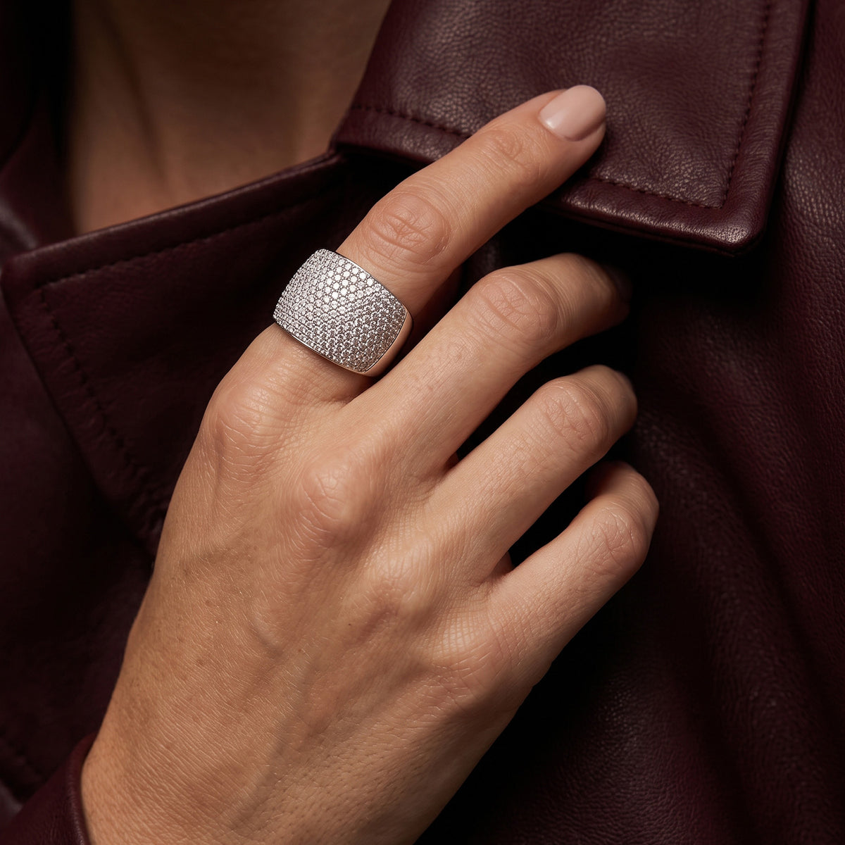 Pavé Radiance Wide Ring