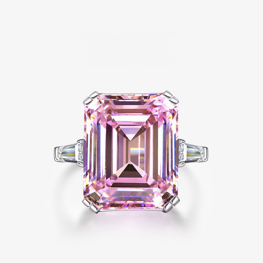 Emerald Cut Citrine Ring R1243