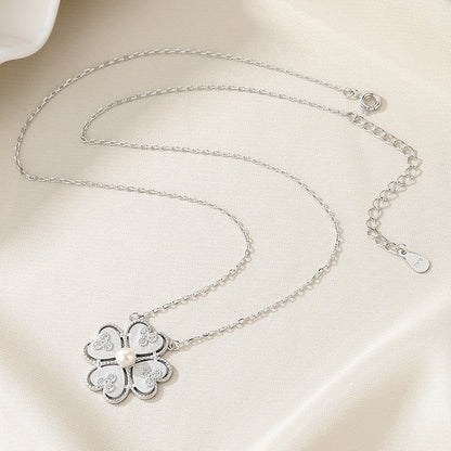 Freshwater Pearl Clover Necklace PN1009