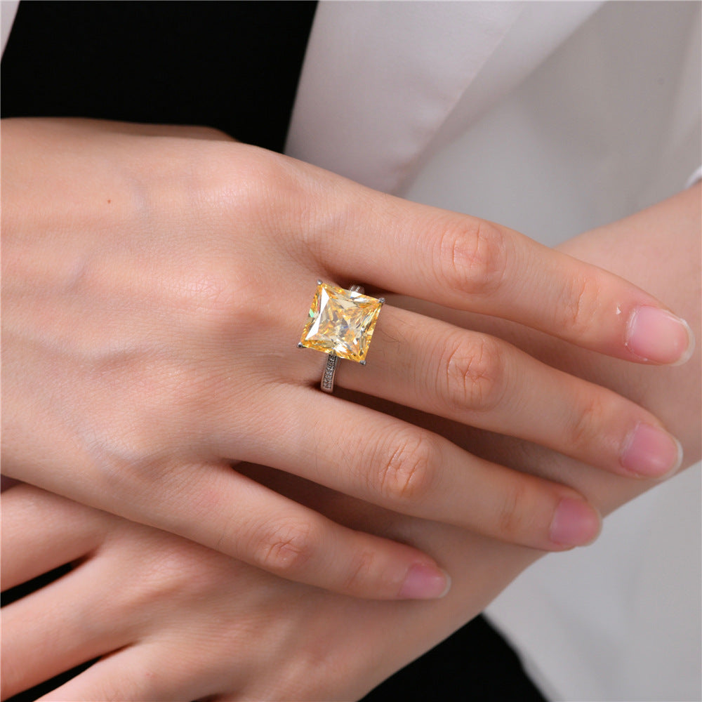 Yellow Beryl Wedding Ring R0351