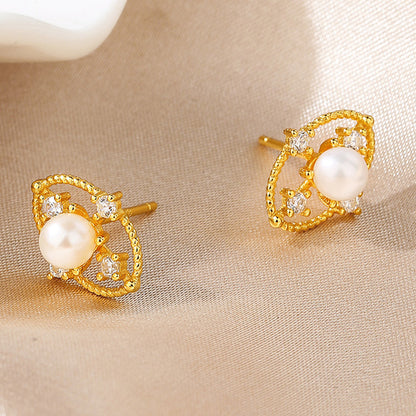 Starry Freshwater Pearl Earrings PE1008