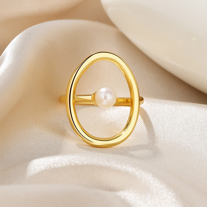 Freshwater Pearl Wire Ring RN1025