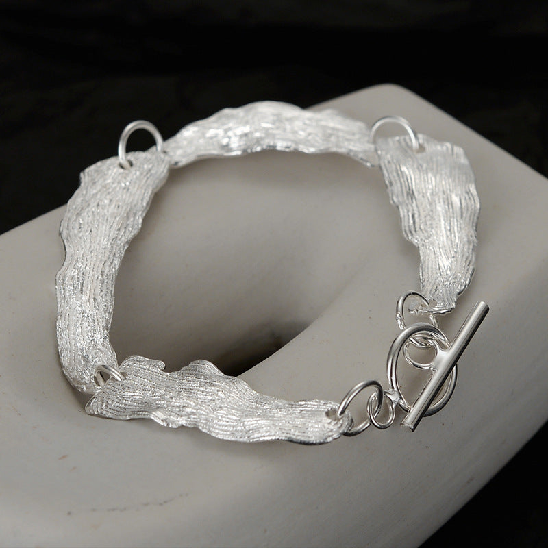 Wrinkled Links Bracelet