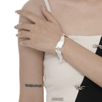 Wrinkled Links Bracelet