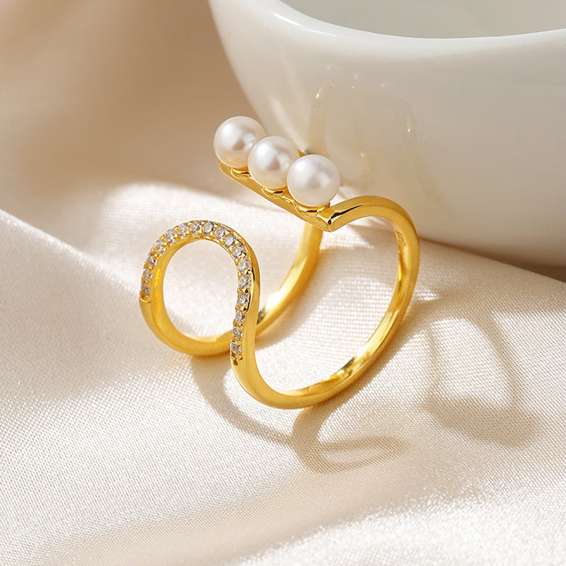 Freshwater Pearl Wire Ring RN1011