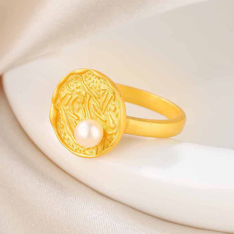 Freshwater Pearl Disc Ring RN1015