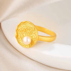 Freshwater Pearl Disc Ring RN1015