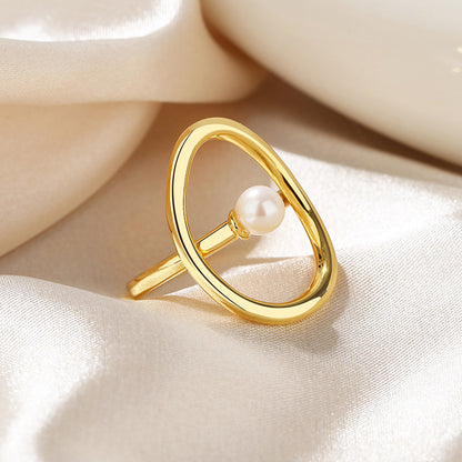 Freshwater Pearl Wire Ring RN1025