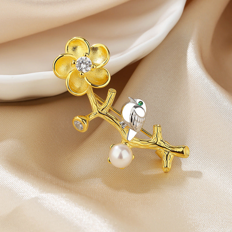 Freshwater Pearl Twig Floral Pendant Only PN1028