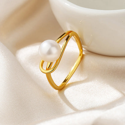 Freshwater Pearl Wire Ring RN1014