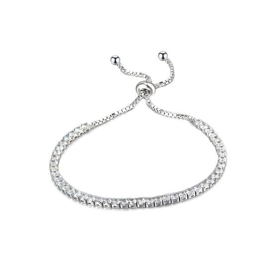 Bling CZ Sliding Chain Bracelet B1013