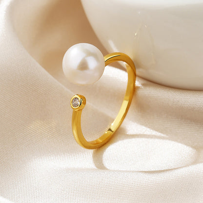 Freshwater Pearl Floral Ring RN1006