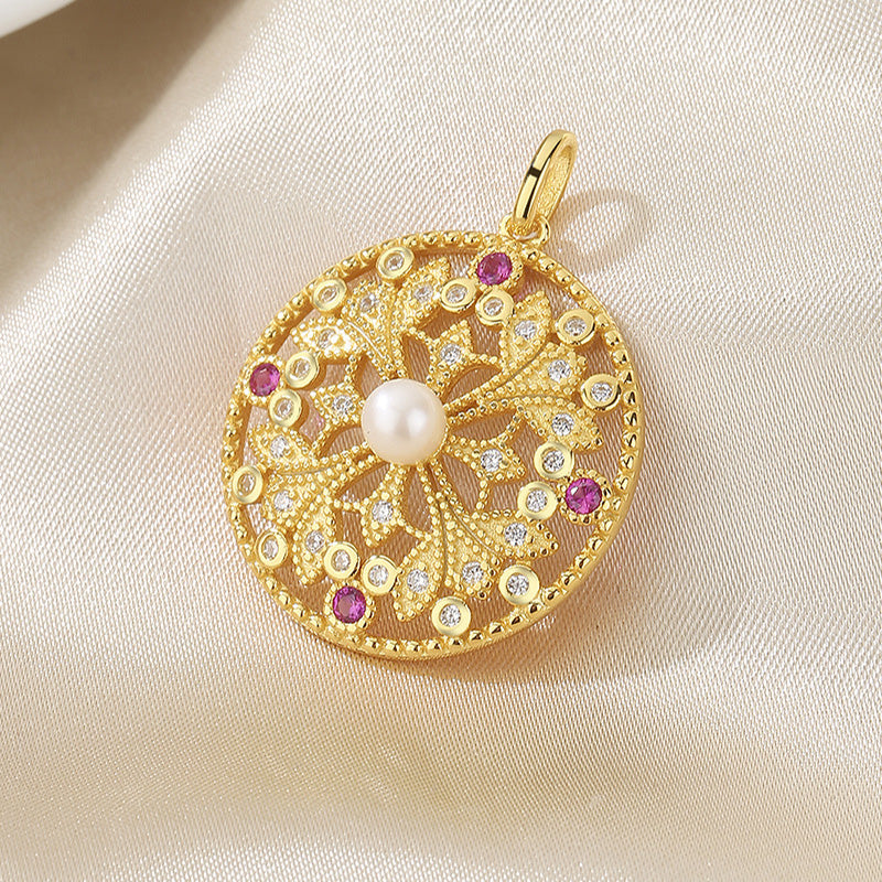 Freshwater Pearl Clover Pendant Only PN1019