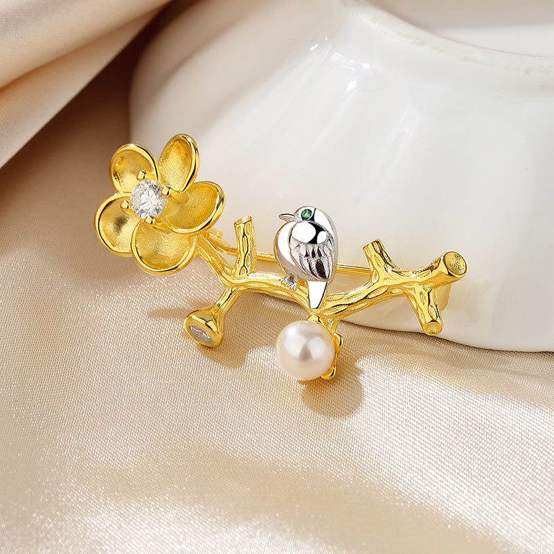 Freshwater Pearl Twig Floral Pendant Only PN1028