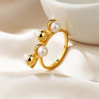 Freshwater Pearl Floral Ring RN1013