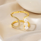 Freshwater Pearl Wire Ring RN1011