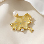 Freshwater Pearl Ginkgo Pendant Only PN1008