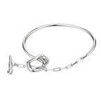 Thick Wire T-bar Bracelet B1037