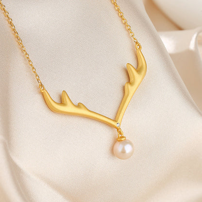 Freshwater Pearl Antlers Necklace PN1027