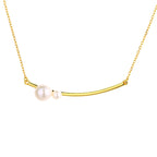 Freshwater Pearl Balls on Wire Necklace PN1004
