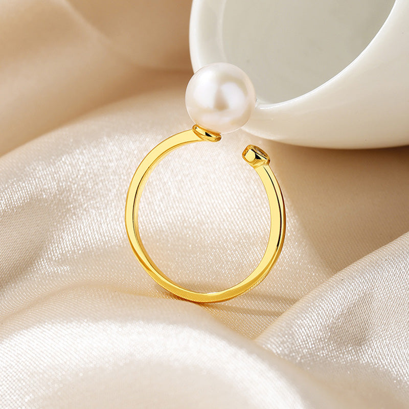 Freshwater Pearl Floral Ring RN1006