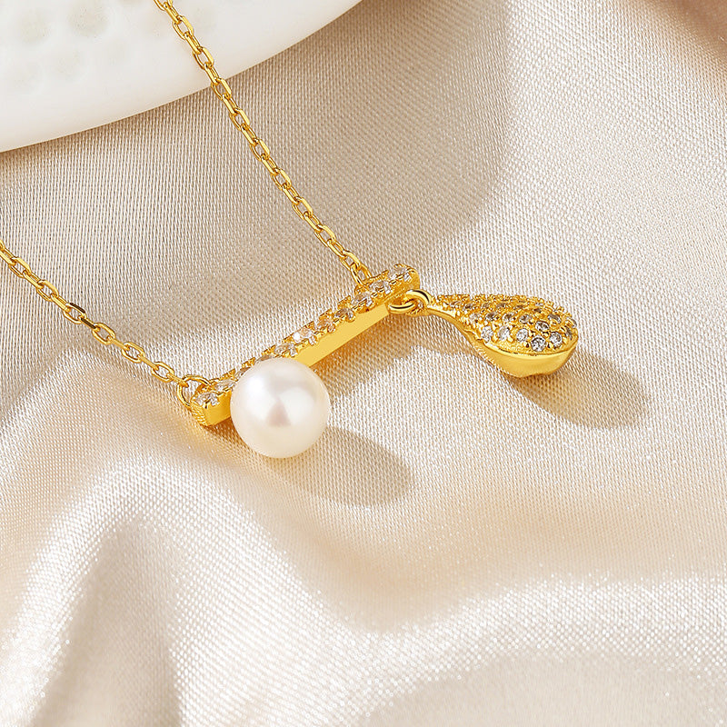 Freshwater Pearl Dangling Necklace PN1005