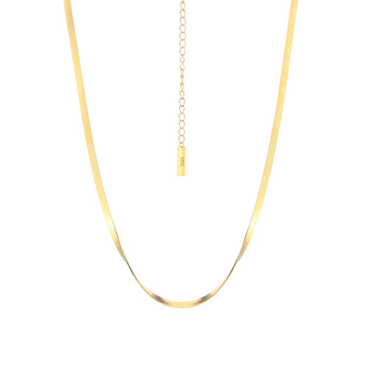 Flat Snake Chain Necklace N1020