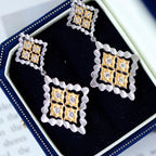 Fretwork Drop Earrings 5856