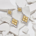 Fretwork Drop Earrings 5856