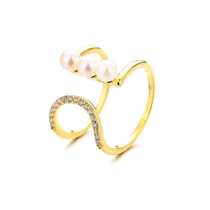 Freshwater Pearl Wire Ring RN1011