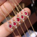 Halo Gem Chain Bracelet 5923