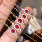 Halo Gem Chain Bracelet 5923