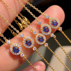 Halo Gem Chain Bracelet 5923