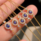 Halo Gem Chain Bracelet 5923