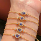 Halo Gem Chain Bracelet 5923