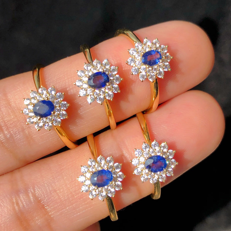 Floral Sapphire Ring 5930