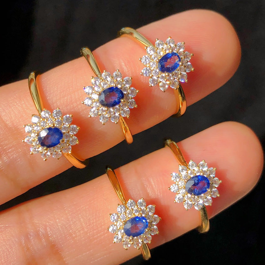 Floral Sapphire Ring 5930